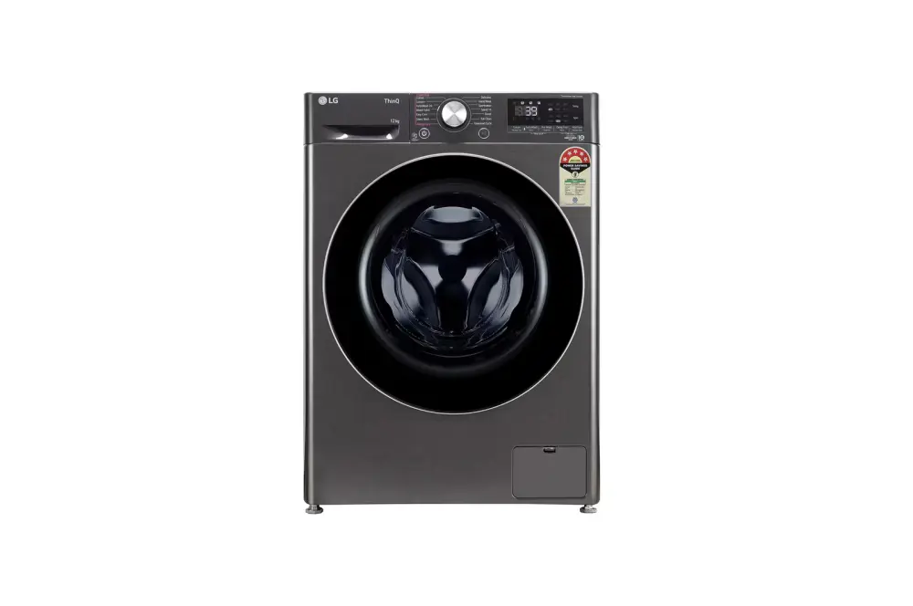 LG 12Kg Front Load (WIFI) Washing Machine, AI Direct Drive™, Platinum Black FHP1412Z9B
